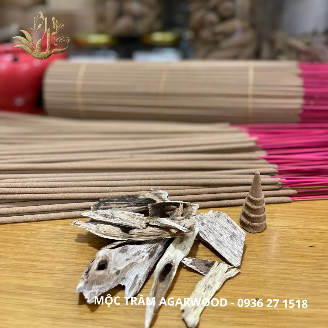 Nhang tăm - hương trầm hương thờ cúng thành phần thiên nhiên