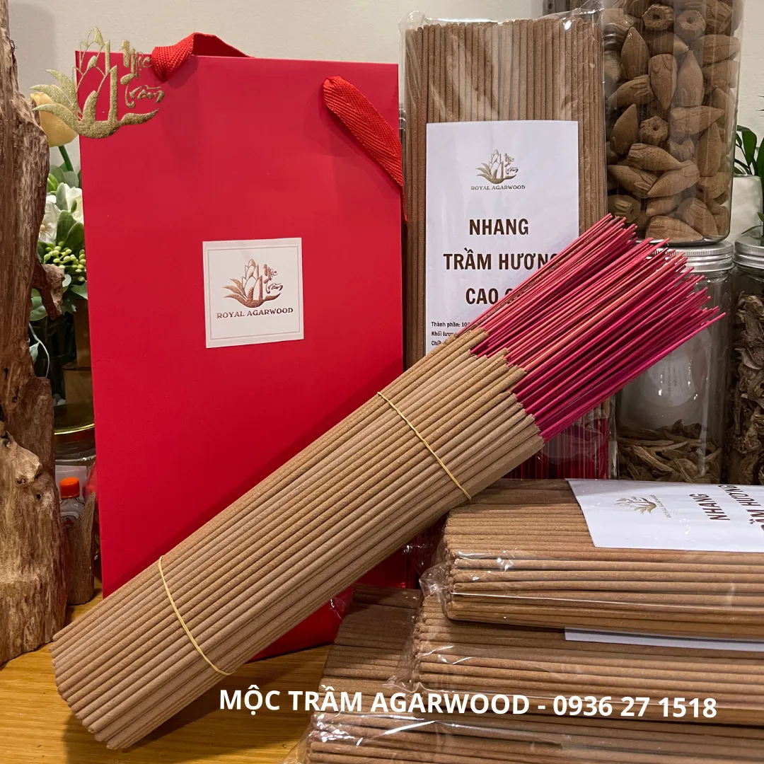 Nhang tăm - hương trầm hương thờ cúng thành phần thiên nhiên