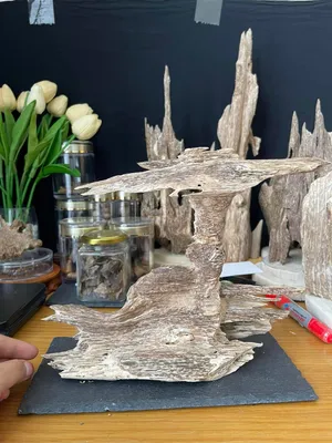 Hết hàng_Trầm hương cảnh phong thuỷ-Máy bay-Trầm hương kiến xí, vân mộc tự nhiên, ghép khối Mộc Trầm Agarwood