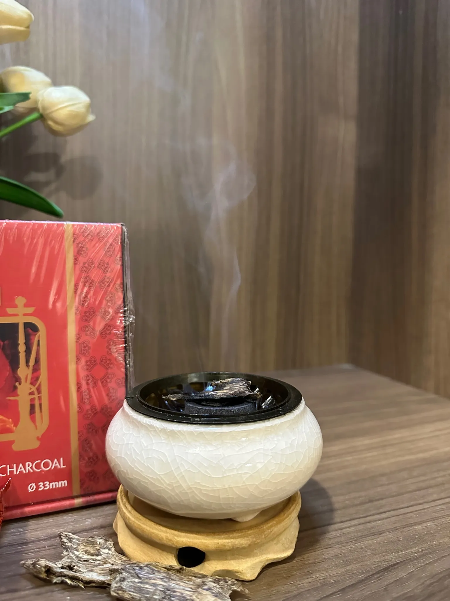 Than hoạt tính không khói xông trầm hương miếng - Than đốt trầm hương Mộc Trầm Agarwood