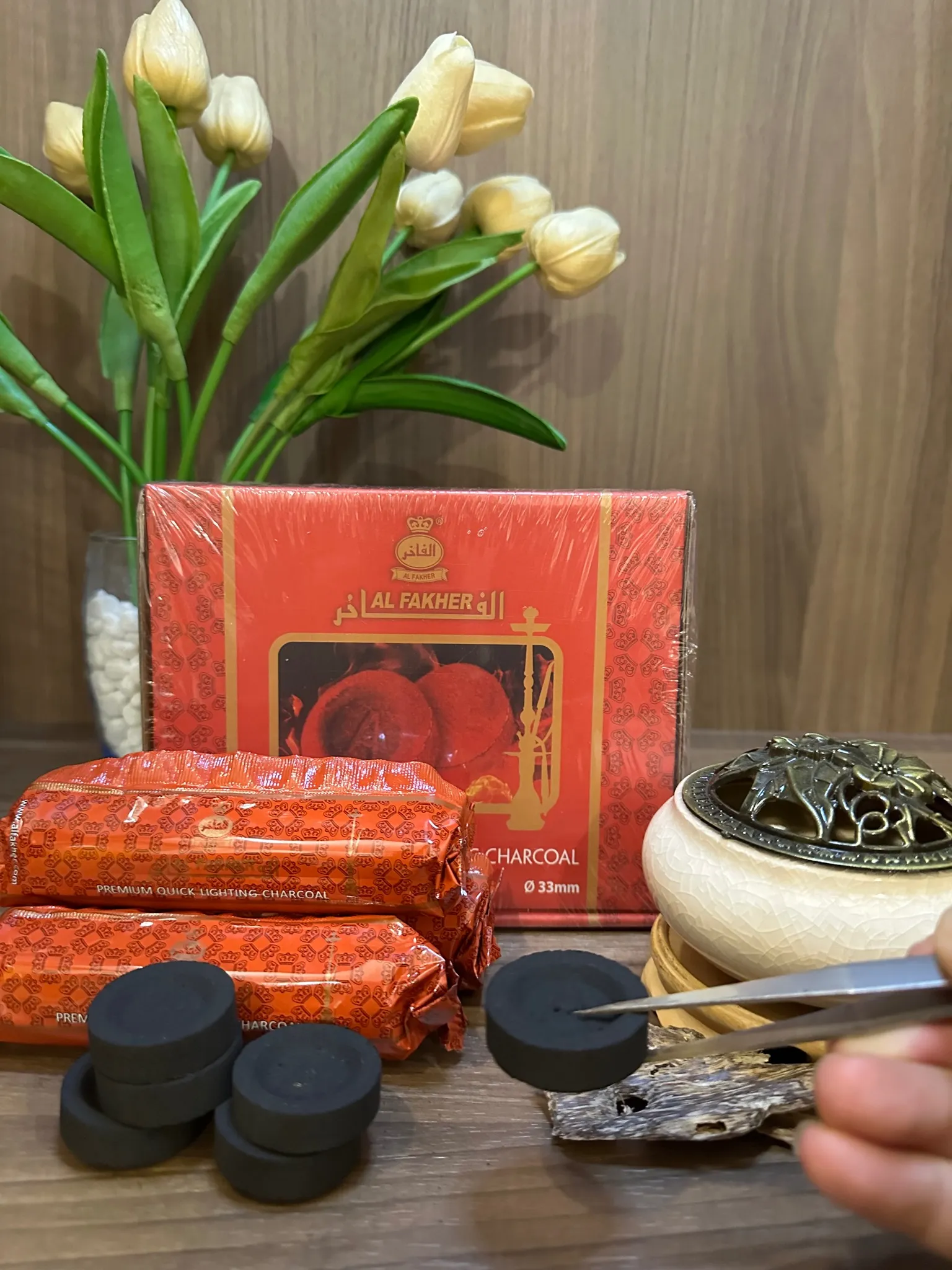 Than hoạt tính không khói xông trầm hương miếng - Than đốt trầm hương Mộc Trầm Agarwood