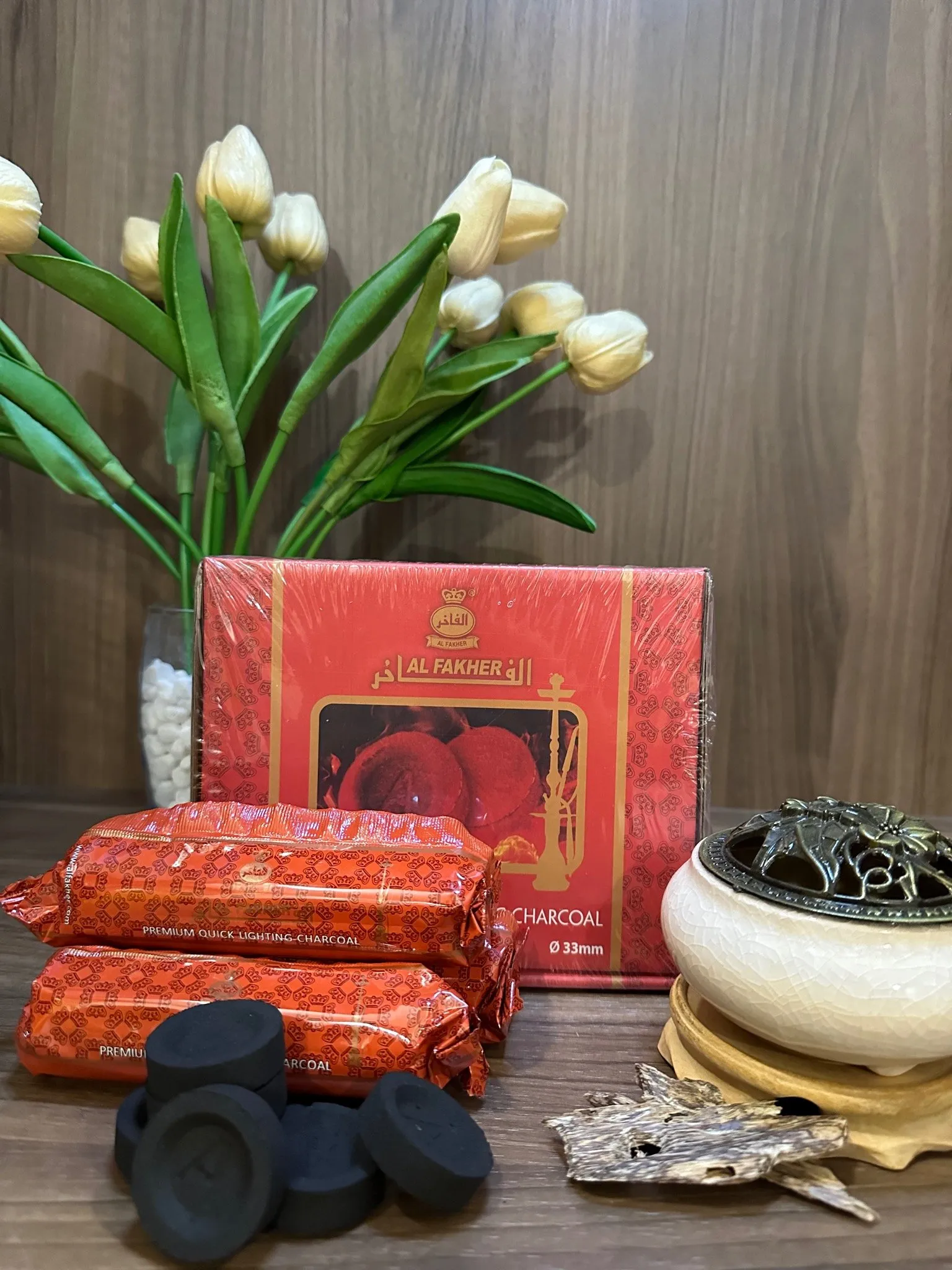 Than hoạt tính không khói xông trầm hương miếng - Than đốt trầm hương Mộc Trầm Agarwood