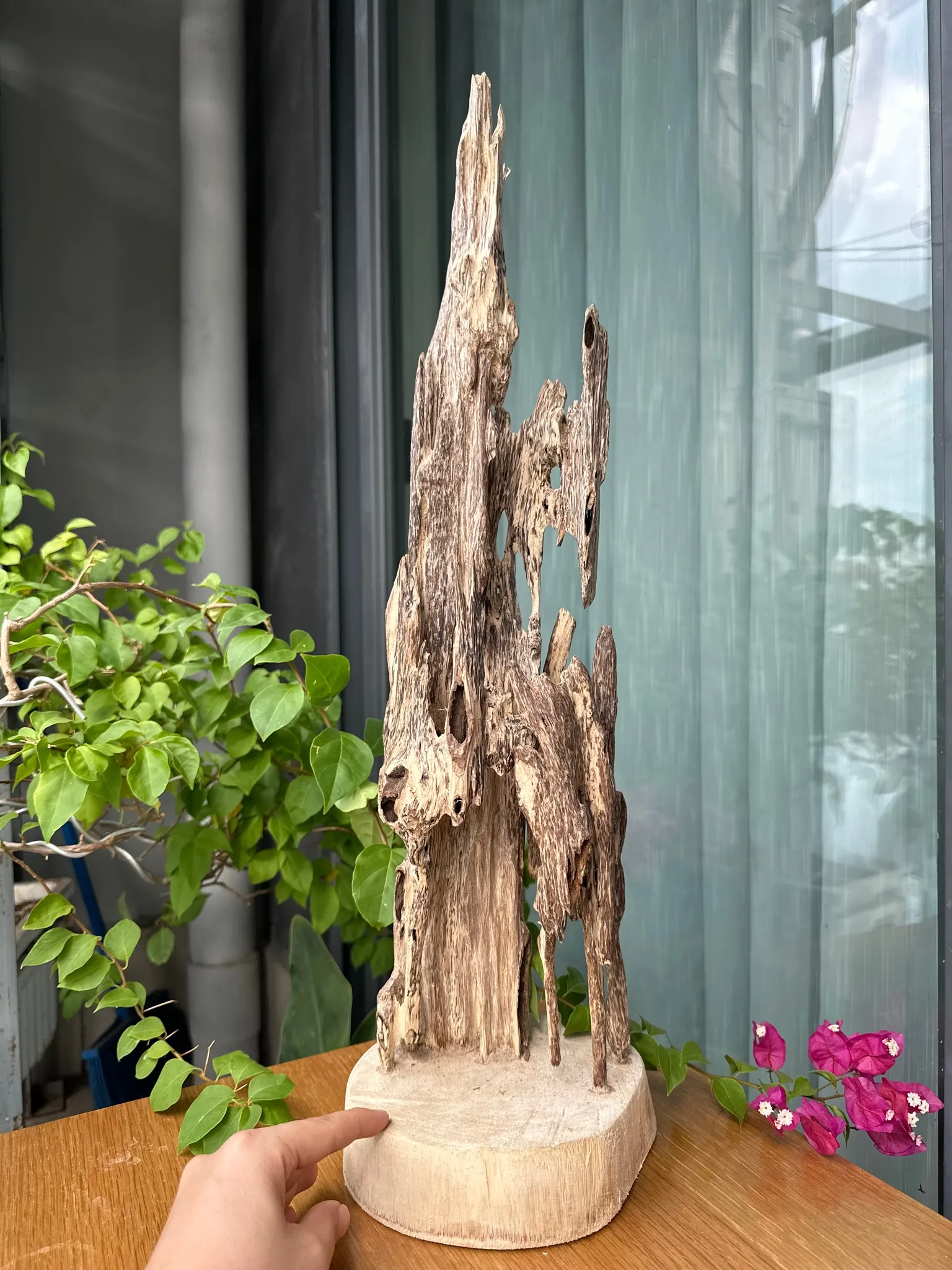 Hết hàng_Cảnh trầm hương tự nhiên nguyên khối lớn để trang trí nhà_quà tặng phong thuỷ cao cấp Mộc Trầm Agarwood