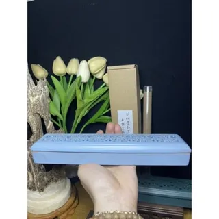 Hộp đốt nhang trầm hương thảo mộc không tăm bằng Gốm cao cấp Hình chữ nhật dài 24 cm