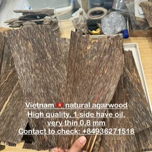 Trầm miếng xông Trầm sánh 1 mặt dầu VIP Mộc Trầm Agarwood_Flat Agarwood