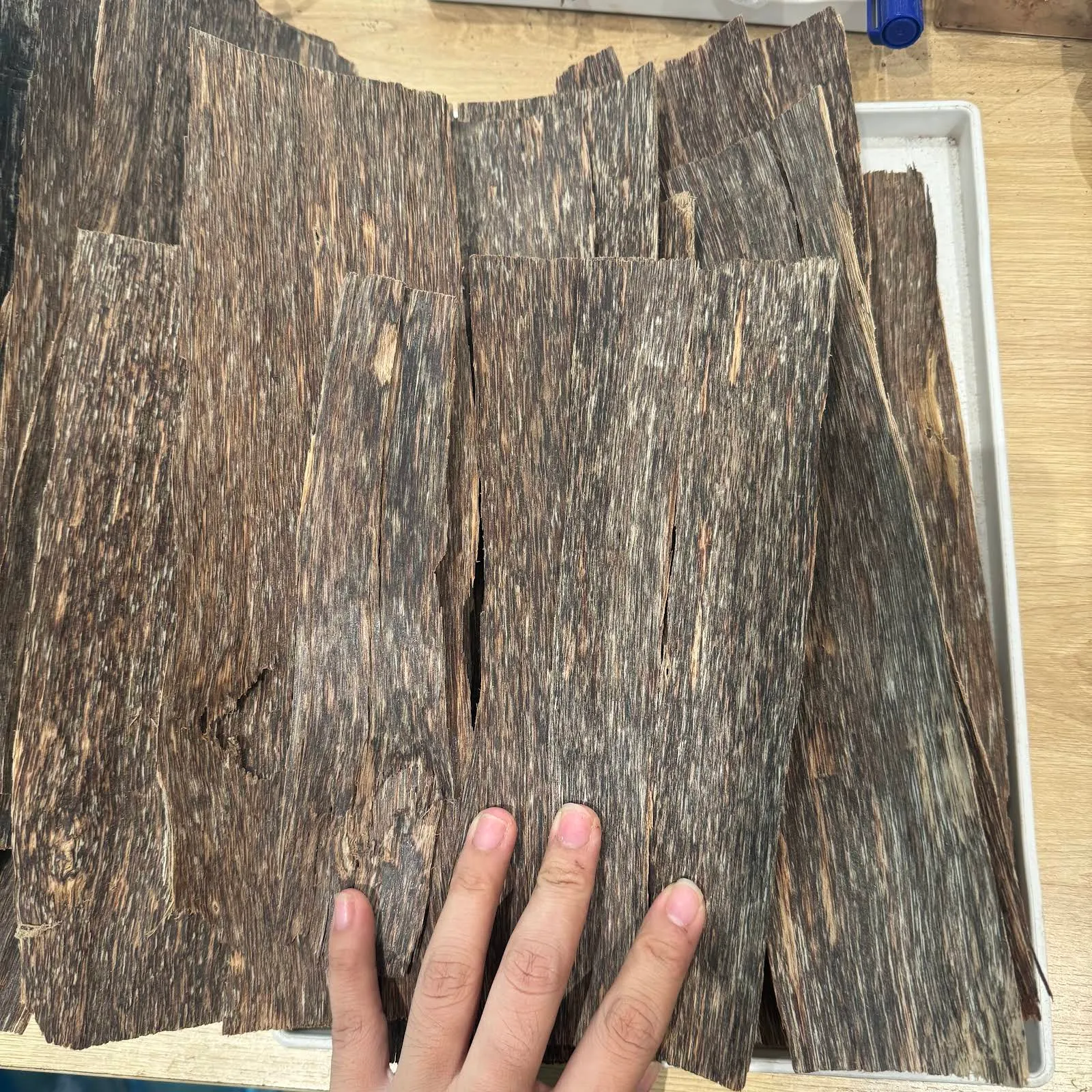 Trầm miếng xông Trầm sánh 1 mặt dầu VIP Mộc Trầm Agarwood_Flat Agarwood