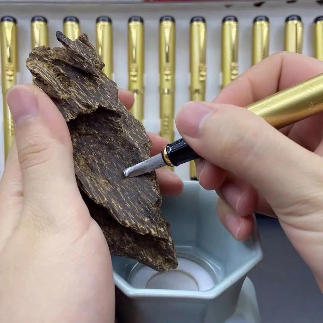 Dao nạo trầm, cắt vụn trầm, làm sạch trầm hương xông nhà_ Đồ làm sạch miếng trầm xông Mộc Trầm Agarwood