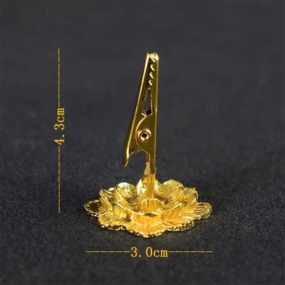 Đế cắm nhang vân mây và kẹp nhang hình bàn tay Phật và hoa cúc cao 6 cm Mộc Trầm Agarwood