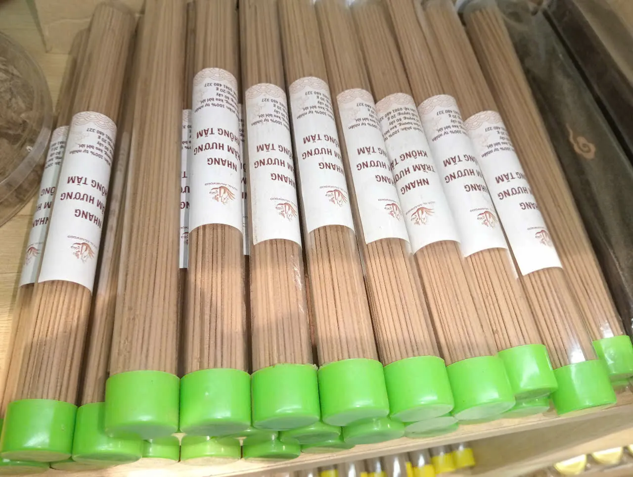 Nhang Trầm Hương Không Tăm Ống Nâu_Phổ Thông