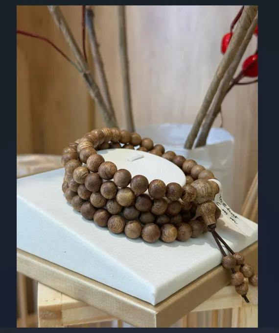 VÒNG TAY TRẦM HƯƠNG 108 HẠT_AN KHANG, SỨC KHỎE