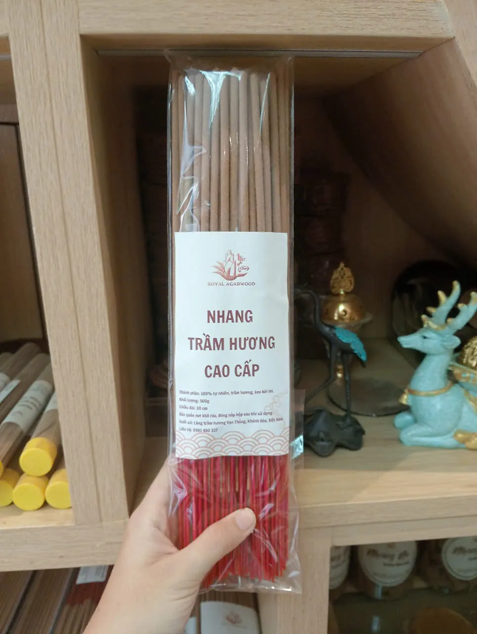 [Cao cấp] Nhang/ hương Trầm hương thành phần tự nhiên thơm nhiều giá sỉ cao 30-40 cm