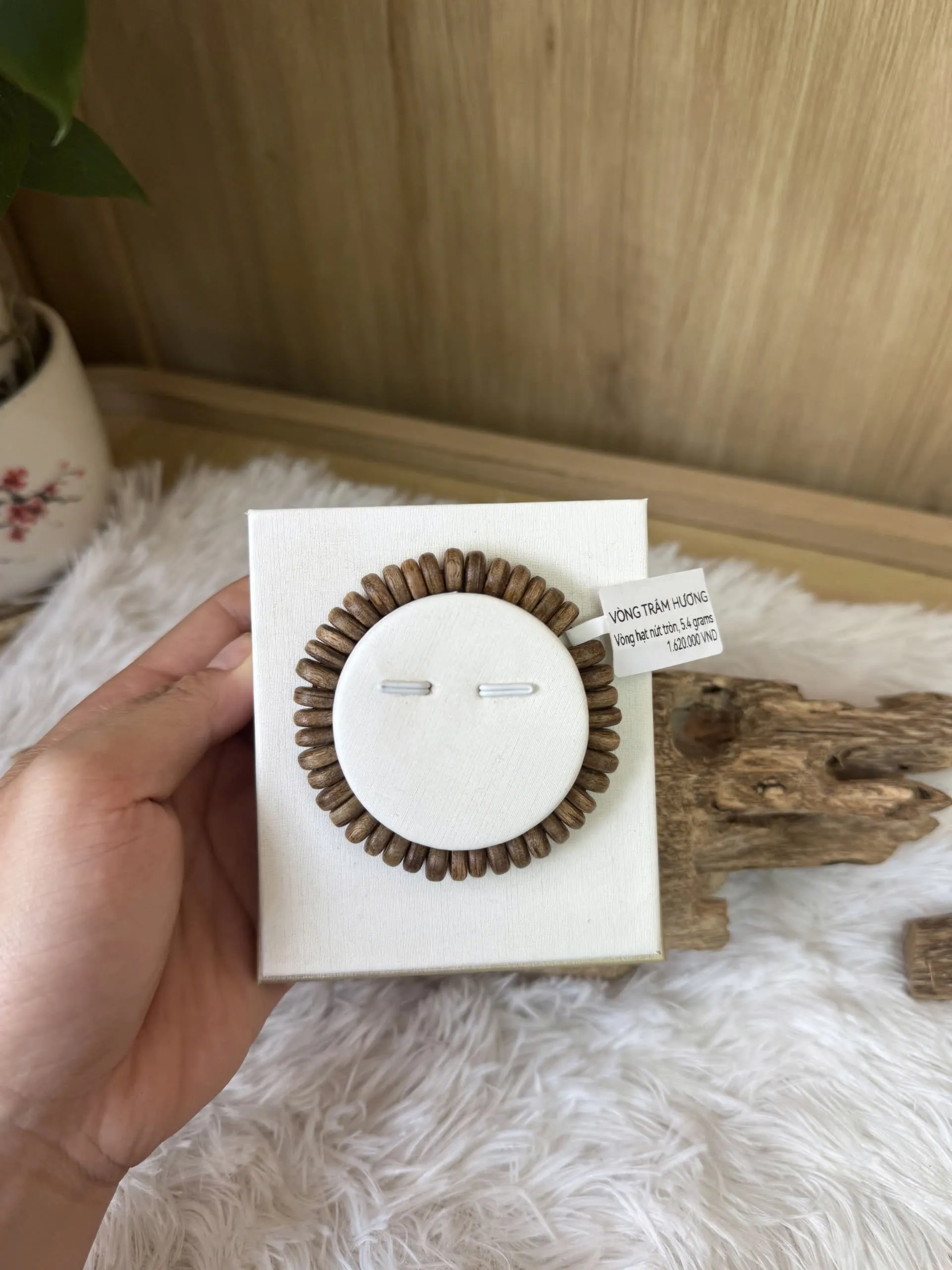 VÒNG TAY TRẦM HƯƠNG HẠT NÚT - VÒNG TAY TRẦM HƯƠNG THIÊN NHIÊN