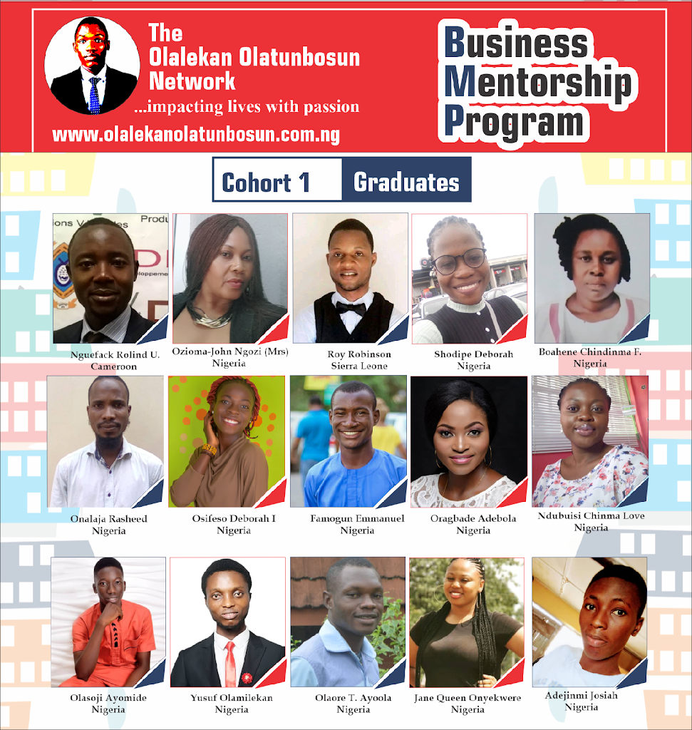 MEET COHORT 1 GRADUATES OF OUR BUSINESS MENTORSHIP PROGRAM