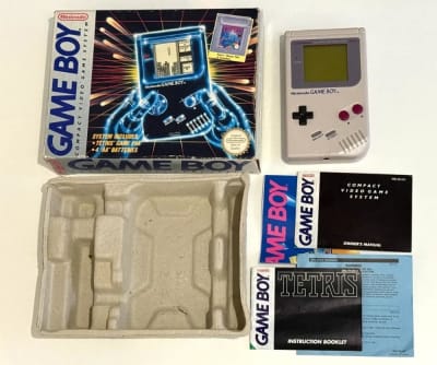 Console Nintendo Game Boy DMG en boîte d'origine complète Gameboy + Tetris