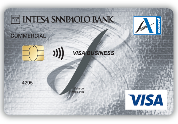 poslovna kartica z odlozenim placilom oz. kreditna kartica Activa Visa