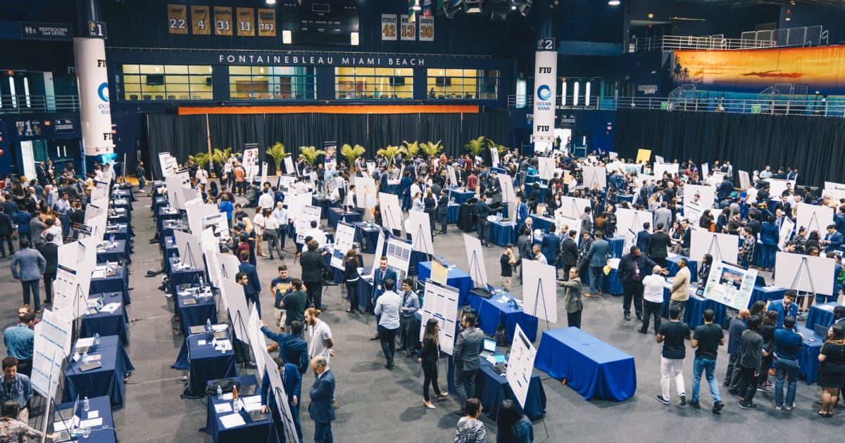 Nearly 500 seniors present engineering projects at showcase FIU News