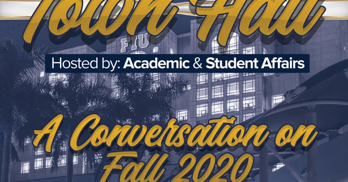 Student Town Hall addresses fall semester concerns FIU News Florida