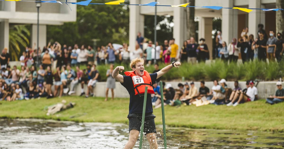 Sophomore sets record time at 32nd Walk on Water - Vimarsana News