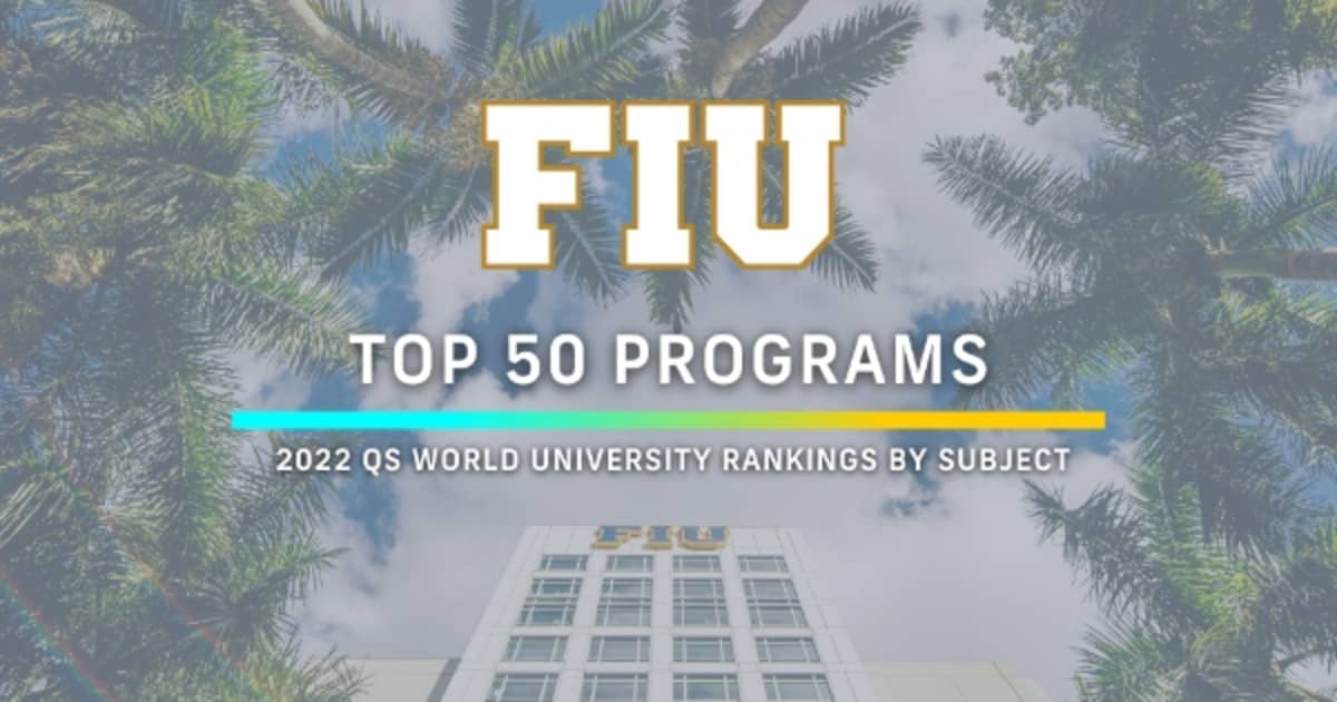 12 FIU programs ranked in the top 50 among public universities in the U
