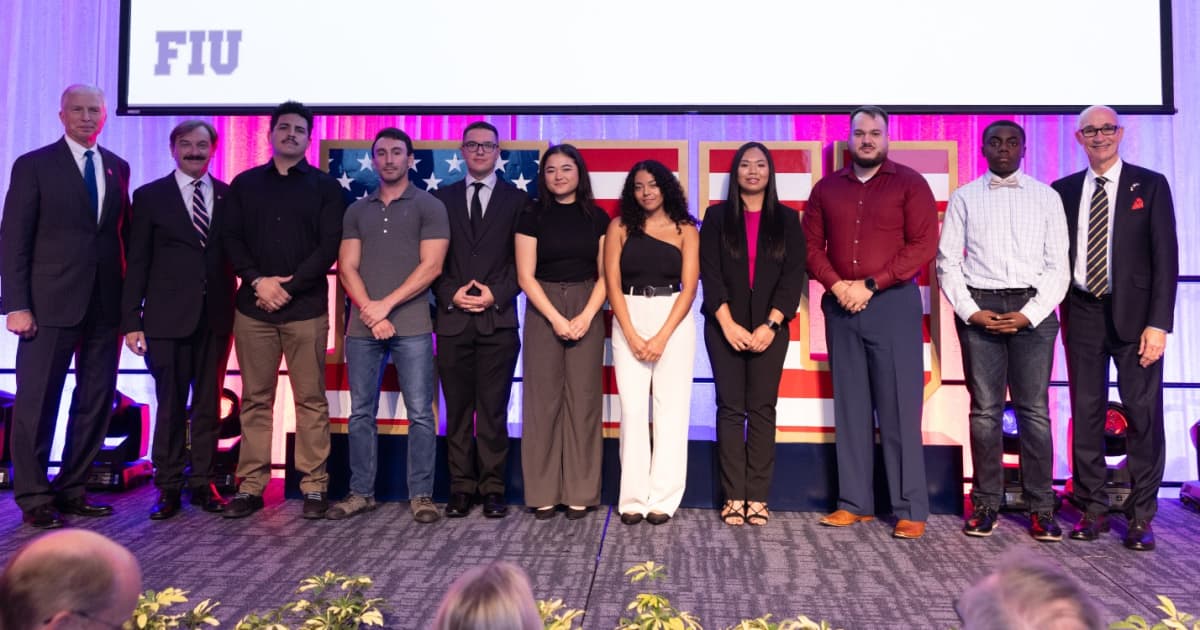 Inaugural scholarship awarded to nine students "whose journeys have been influenced by their military experiences" | FIU News - Vimarsana News