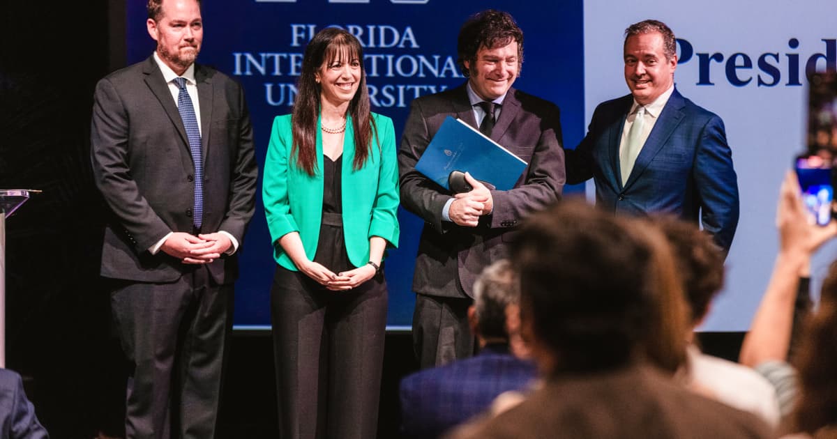 FIU welcomes Argentine President Javier Milei  FIU news