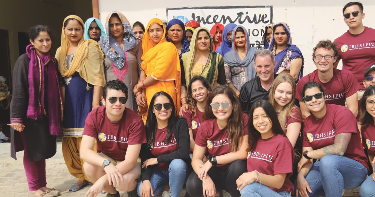 Business students mark 10 years of social impact through partnership with women in India