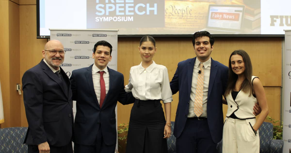 Caplin students spotlight free speech at FIU