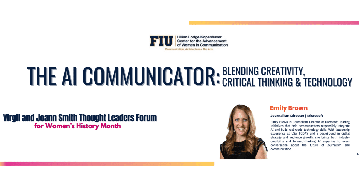 Forum to explore the future of AI in communication