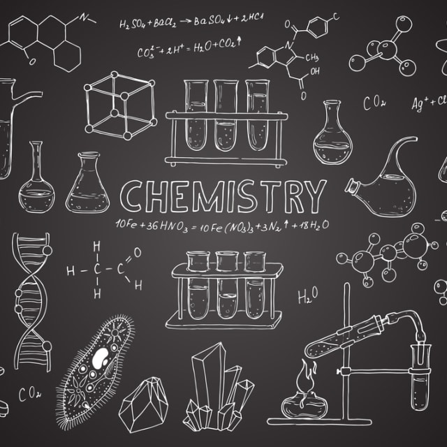 chemistry pictures black and white