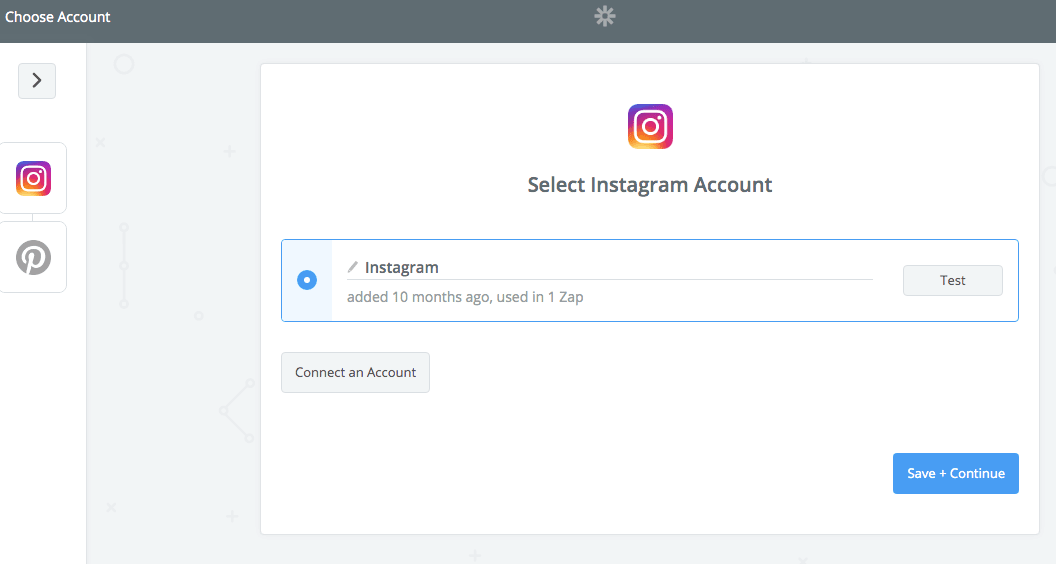 beispiel zapier instagram pinterest