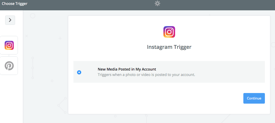 beispiel zapier instagram pinterest