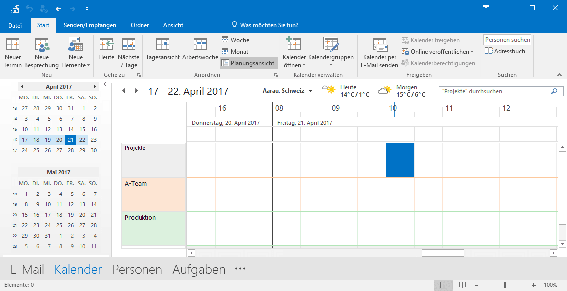 Planungsansicht