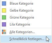 Schnellklick festlegen