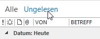 Ungelesene Mails