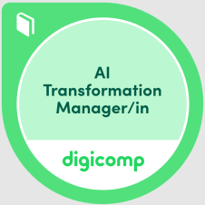 Digitaler Badge des Kurses AI Transformation Manager