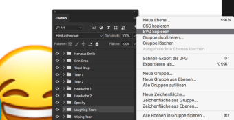 De même, Photoshop peut désormais copier ou exporter directement des graphiques vectoriels en SVG.