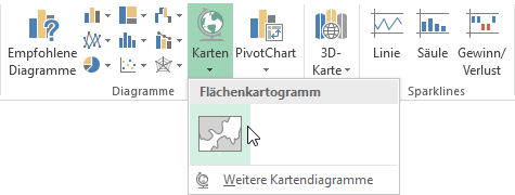 Landkarten in Excel - Office 365