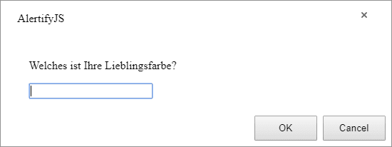 Schönere Javascript-Dialoge mit AlertifyJS