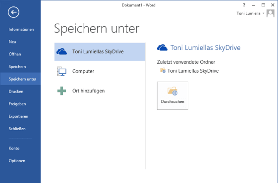 Skydrive Integration