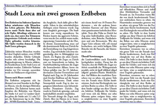 Der gesamte Aufbau in einem Rahmen.