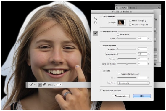 Freistellen von heiklen Bereichen in Adobe Photoshop
