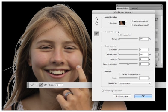 Freistellen von heiklen Bereichen in Adobe Photoshop