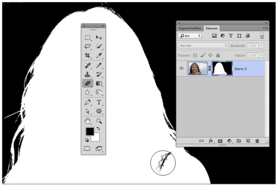 Freistellen von heiklen Bereichen in Adobe Photoshop