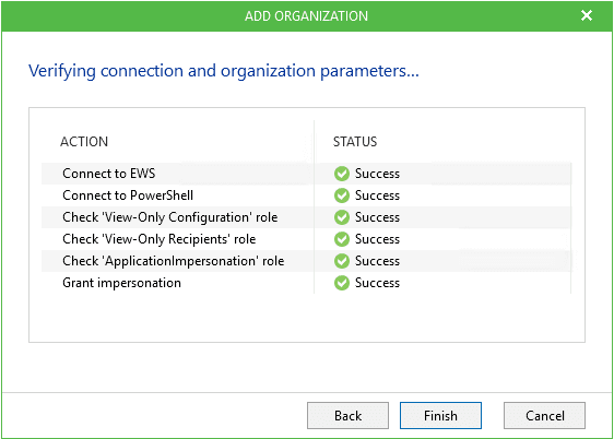 Veeam Availability Suite 9.5 - Office 365 Organisation verifizieren