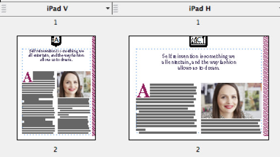 Adobe InDesign CS6 Layoutvarianten 4