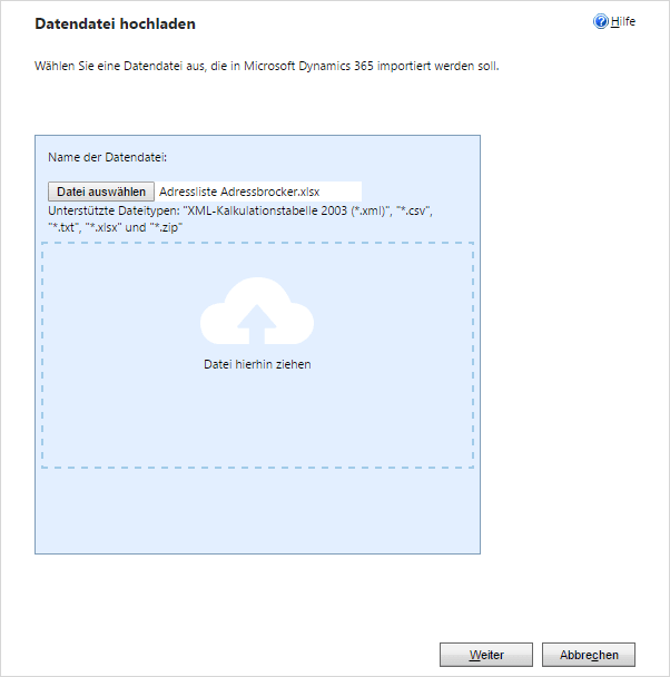 Adressen aus Excel-Dateien einfach in Microsoft Dynamics 365 importieren