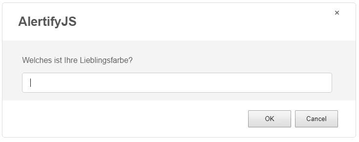 Schönere Javascript-Dialoge mit AlertifyJS