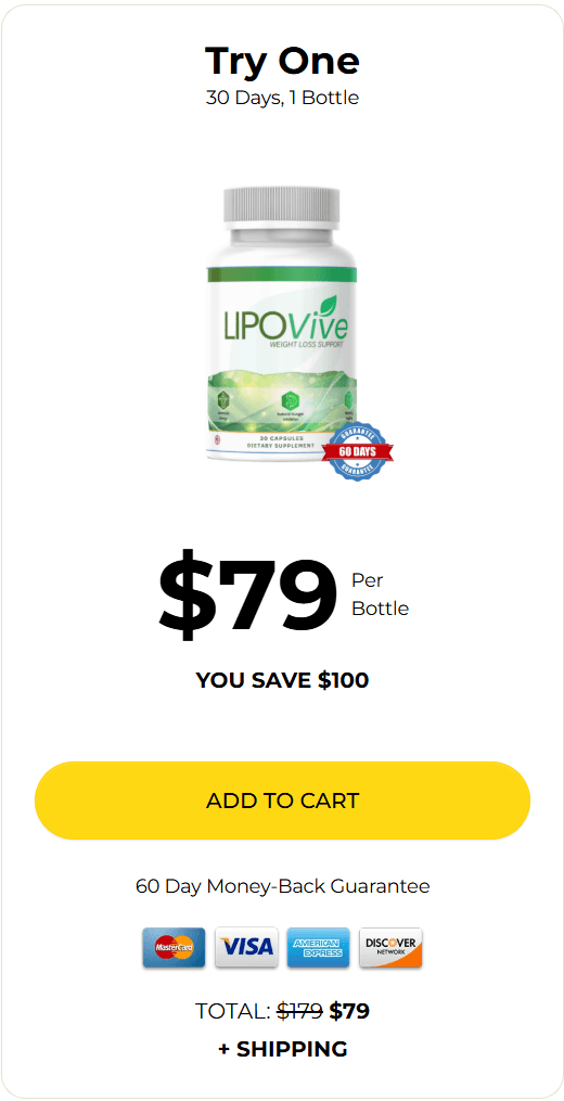 Lipovive Supplement 1 Bottle