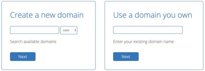 choose a domain