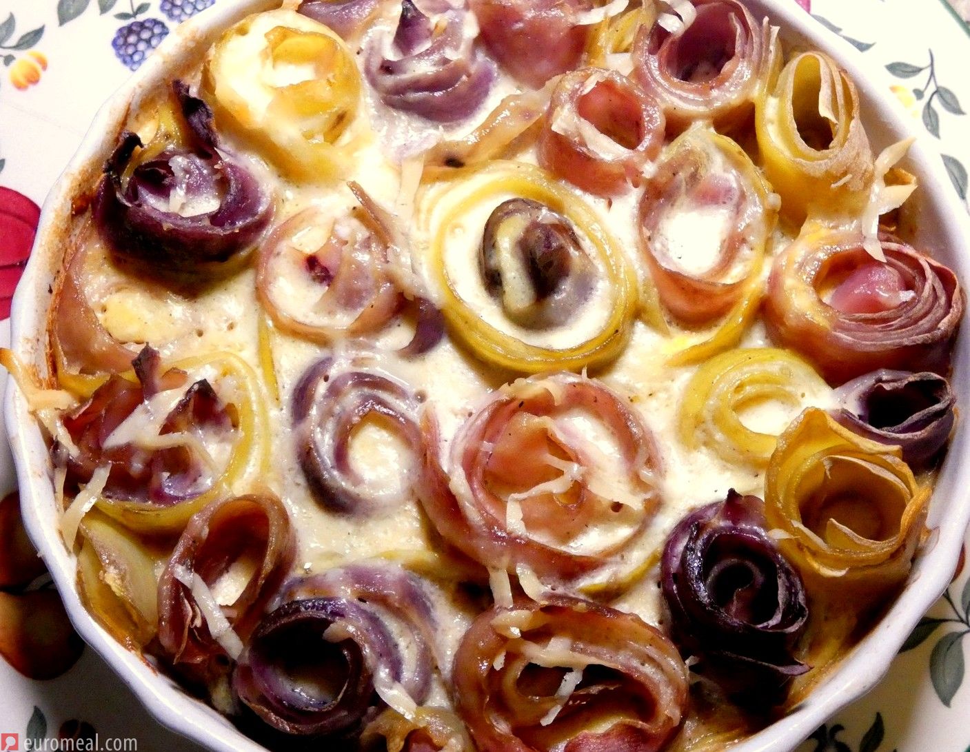 Kartoffel - Rosen Gratin - euromeal.com